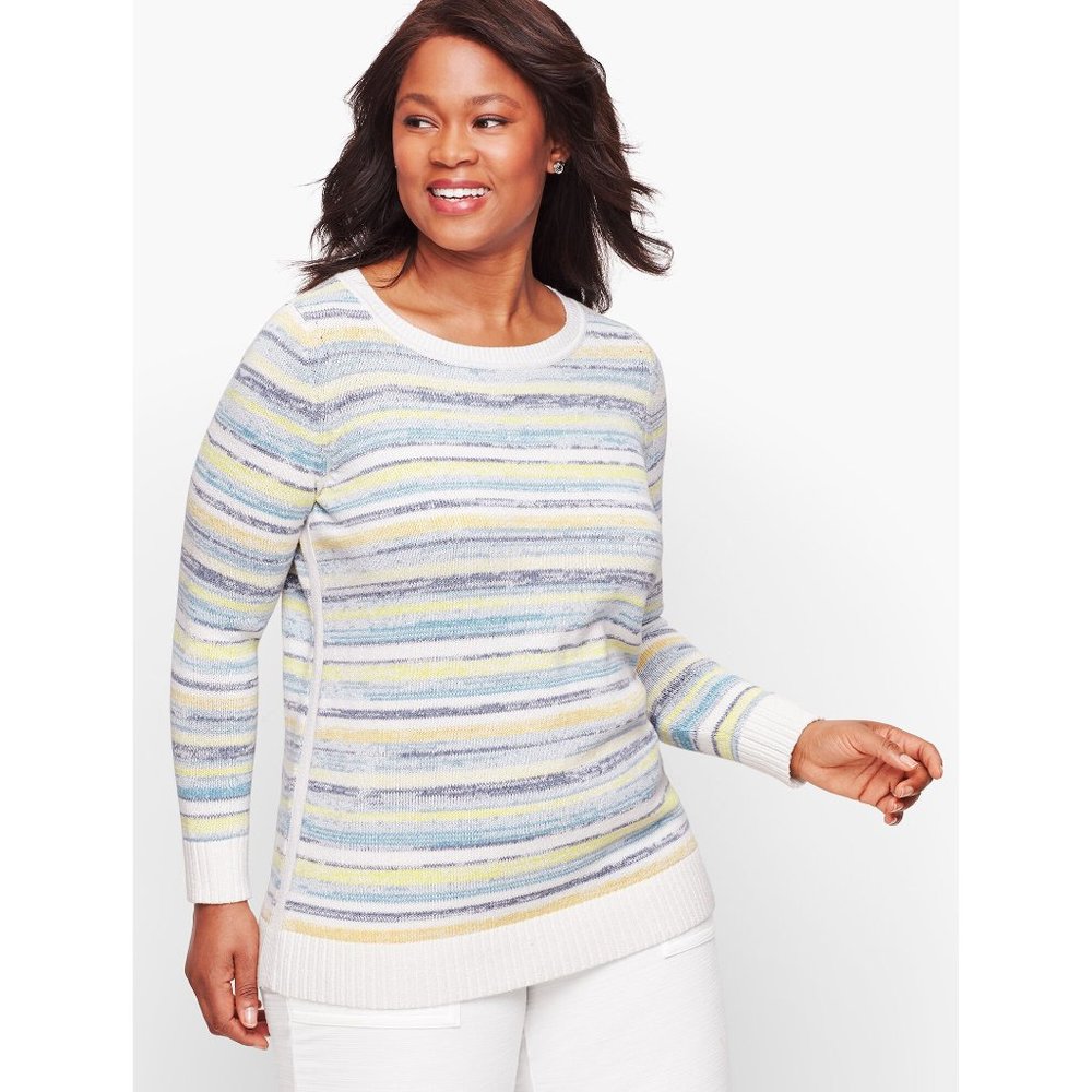 Talbots Mixed Yarn Stripe Sweater Size 2X